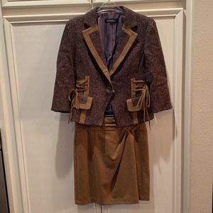 Nanette Lenore Two Piece Wool Skirt Set